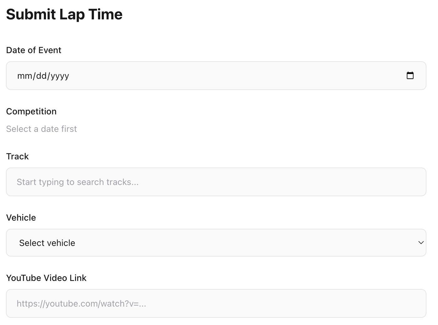 Upload Your Laps